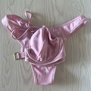 Pink Chrome Hearts Bikini